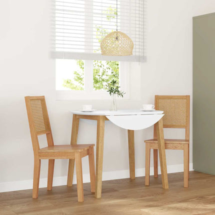 Matstolar Med Dynor 2 St, Brunt Massivt Trä Gummi