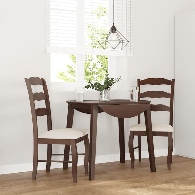 Matstolar 2 St Vitt Massivt Trä Gummi