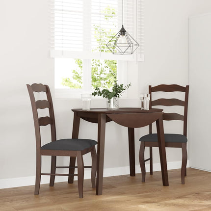 Matstolar 2 St Vitt Massivt Trä Gummi