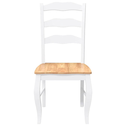 Matstolar 2 St Vitt Massivt Trä Gummi