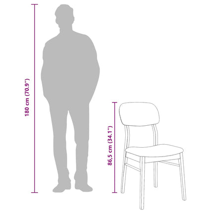 Matstolar Med Dynor 2 St, Vit, Massivt Trä, Gummi