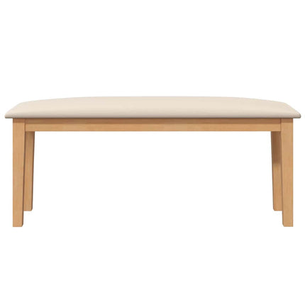 Bänk 110 cm massivt trä gummi