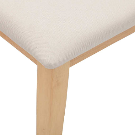 Bänk 110 cm massivt trä gummi