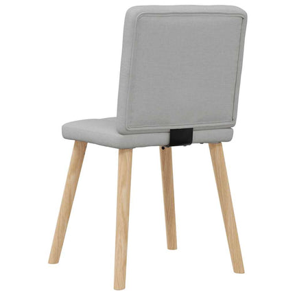 Matstolar 4 st molngrått tyg