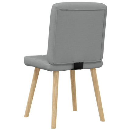 Matstolar 4 st ljusgrå tyg