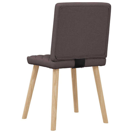 Matstolar 4 st mörkbrun tyg