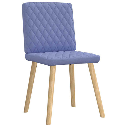 Matstolar 4 st Jeans blått tyg