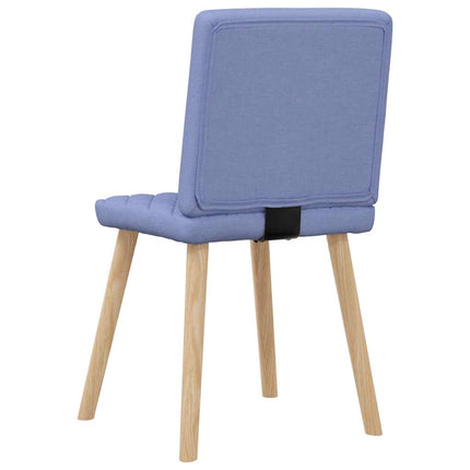 Matstolar 4 st Jeans blått tyg