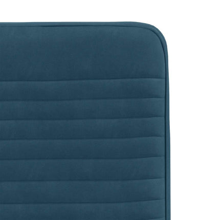 Matstolar 4 st blå sammet