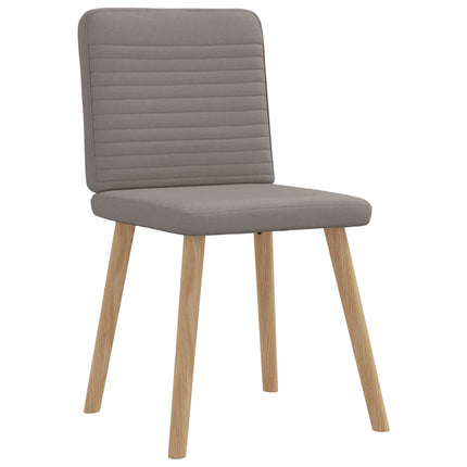Matstolar 4 st taupe tyg