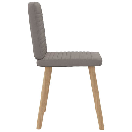 Matstolar 4 st taupe tyg