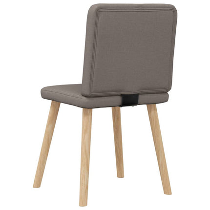 Matstolar 4 st taupe tyg