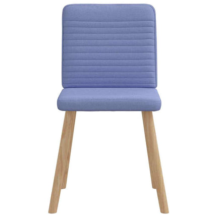 Matstolar 4 st Jeans blått tyg
