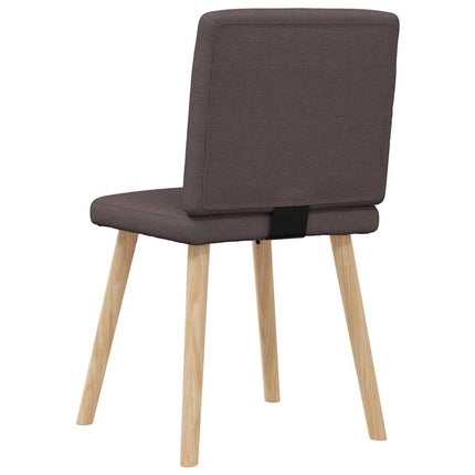 Matstolar 4 st mörkbrun tyg
