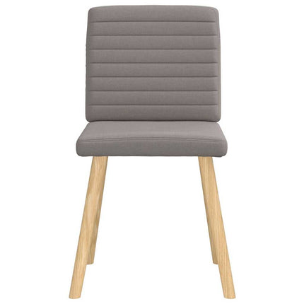 Matstolar 4 st taupe tyg