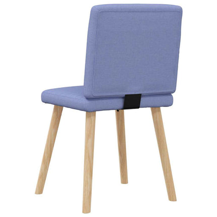 Matstolar 4 st Jeans blått tyg