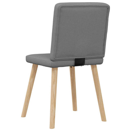 Matstolar 4 st mörkgrå tyg