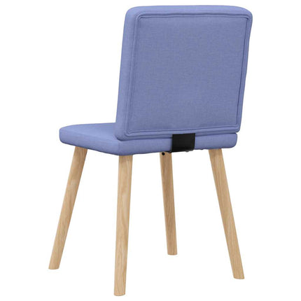 Matstolar 4 st Jeans blått tyg