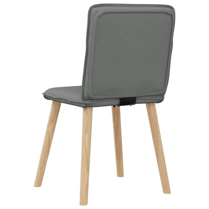 Matstolar 4 st mörkgrå tyg