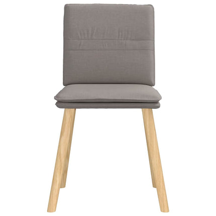 Matstolar 4 st taupe tyg