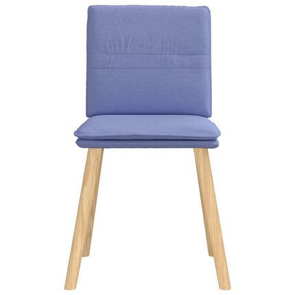 Matstolar 4 st Jeans blått tyg