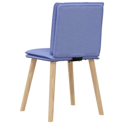 Matstolar 4 st Jeans blått tyg