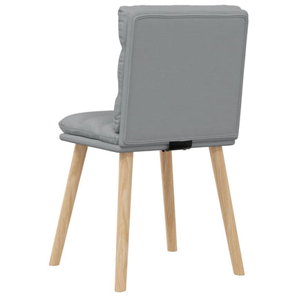 Matstolar 4 st ljusgrå tyg