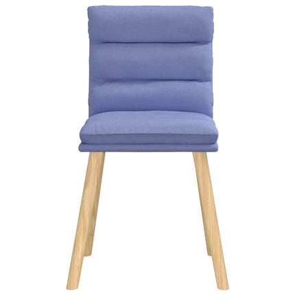 Matstolar 4 st Jeans blått tyg