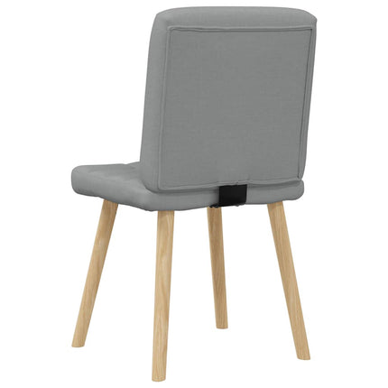 Matstolar 6 st ljusgrå tyg