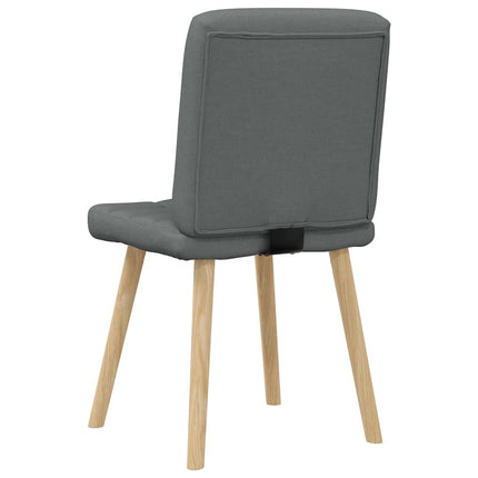 Matstolar 6 st mörkgrå tyg
