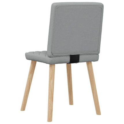 Matstolar 6 st ljusgrå tyg
