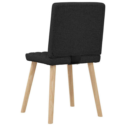 Matstolar 6 st svart tyg