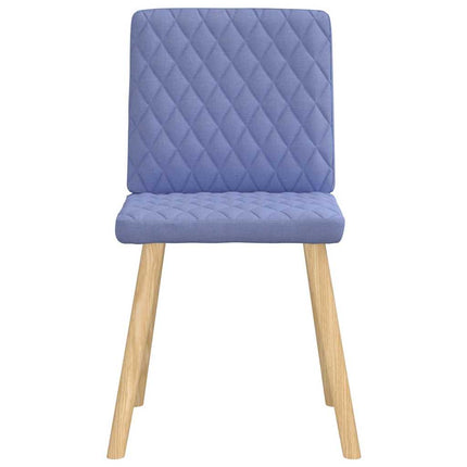 Matstolar 6 st Jeans blått tyg