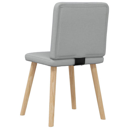 Matstolar 6 st ljusgrå tyg
