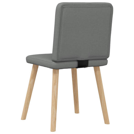 Matstolar 6 st mörkgrå tyg