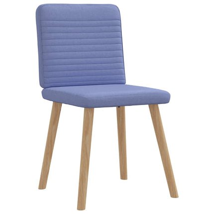 Matstolar 6 st Jeans blått tyg