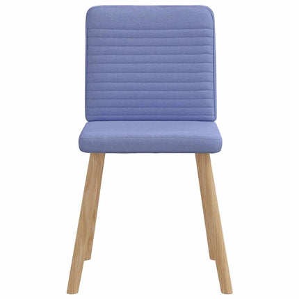 Matstolar 6 st Jeans blått tyg