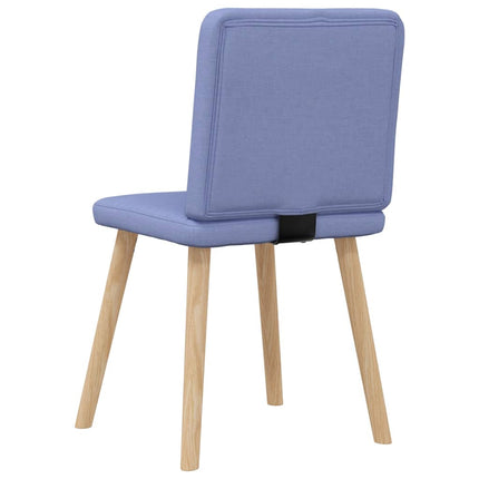 Matstolar 6 st Jeans blått tyg