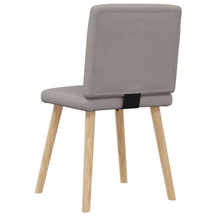 Snurrbara matstolar 6 st taupe tyg