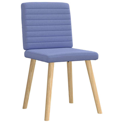 Matstolar 6 st Jeans blått tyg