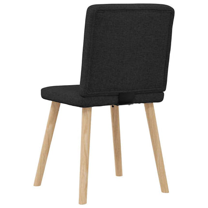 Matstolar 6 st svart tyg