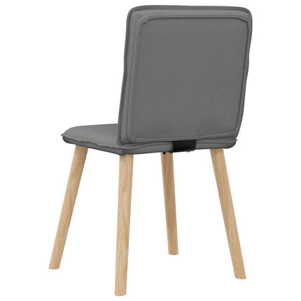 Matstolar 6 st mörkgrå tyg