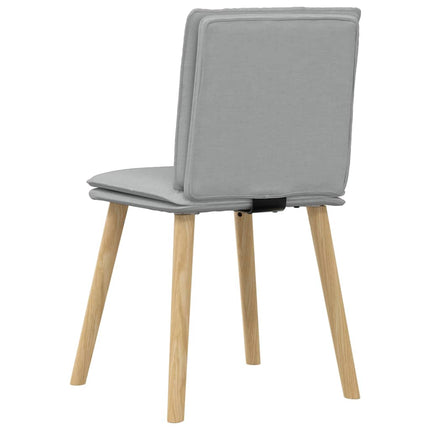 Matstolar 6 st ljusgrå tyg