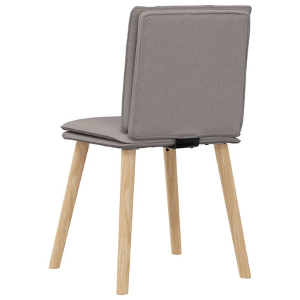 Snurrbara matstolar 6 st taupe tyg
