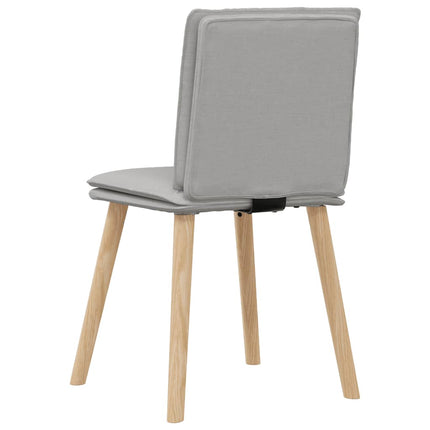 Matstolar 6 st molngrått tyg