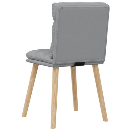 Matstolar 6 st ljusgrå tyg