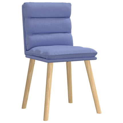 Matstolar 6 st Jeans blått tyg