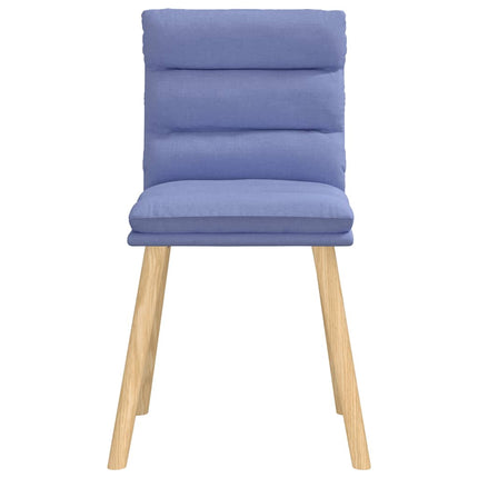 Matstolar 6 st Jeans blått tyg