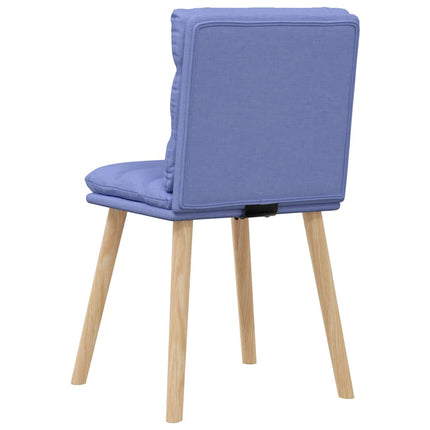 Matstolar 6 st Jeans blått tyg