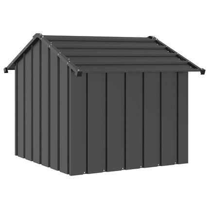 Hundkoja med tak 85x107x81 cm galvaniserat stål